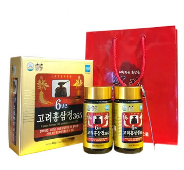 Cao Hồng Sâm Đông Trùng Hạ Thảo 365 Hàn Quốc Hộp 2 Hũ x 240g Chính Hãng – Bồi Bổ Sức Khỏe, Tăng Cường Đề Kháng